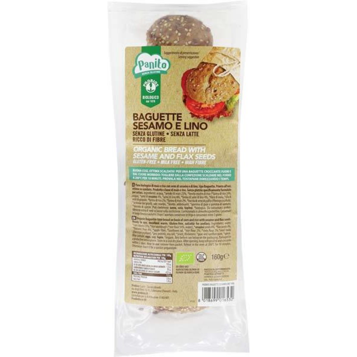 Baguette con semi di sesamo e lino PROBIOS 160 G - Coop Shop