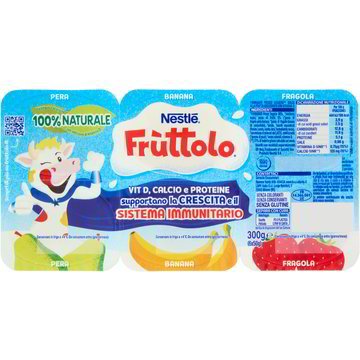 Fruttolo formaggio fragola pera banana NESTLÈ 6 X 50 G - Coop Shop